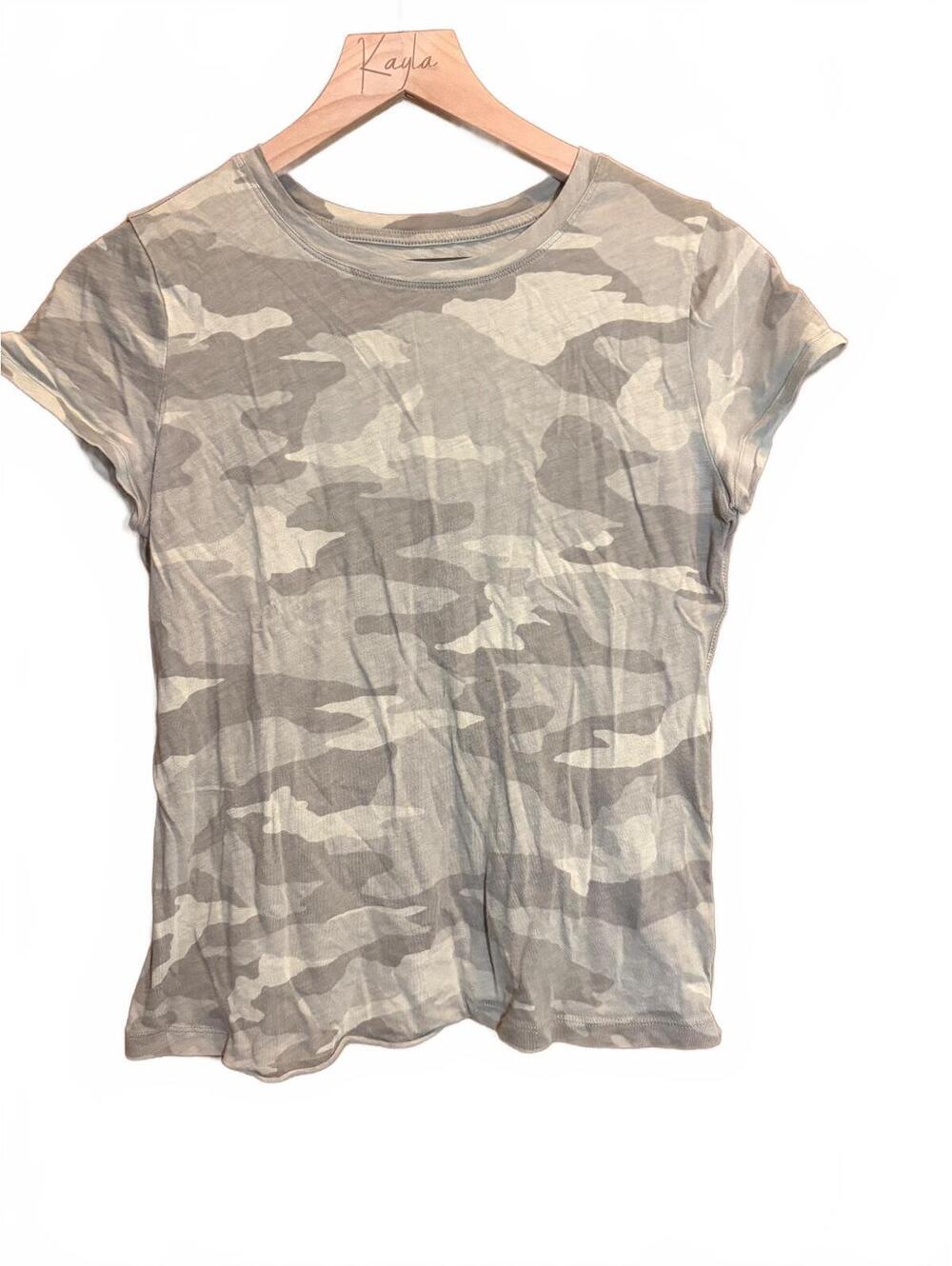 Athleta gray camo cap sleeve T-shirt- XS